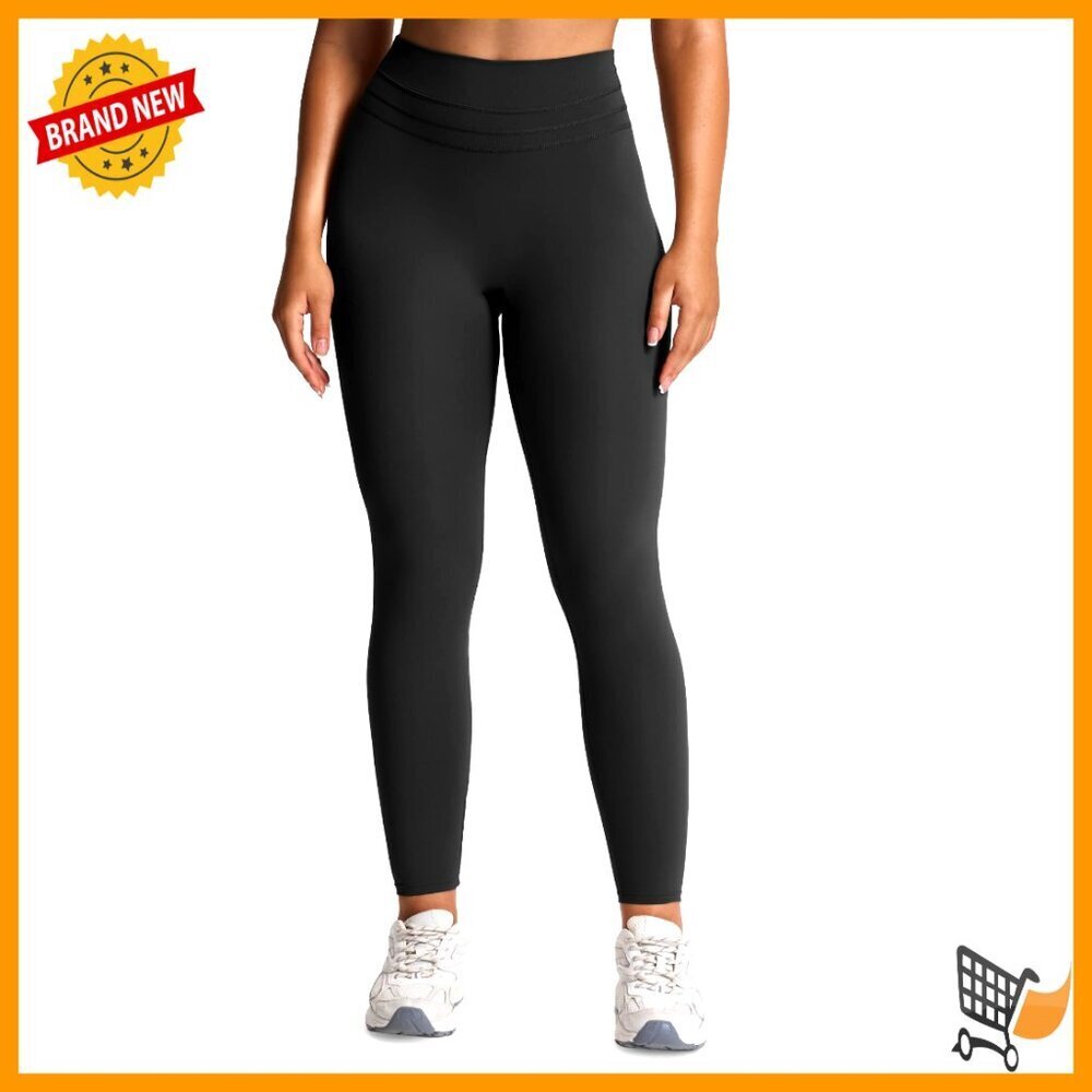 High Waisted Workout Leggings Scrunch Tummy Control Buttery Soft Yoga Pants